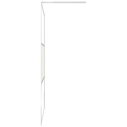 Parete Doccia con Mensola Cromo 90x195cm Vetro ESG e Alluminio - Foto 2