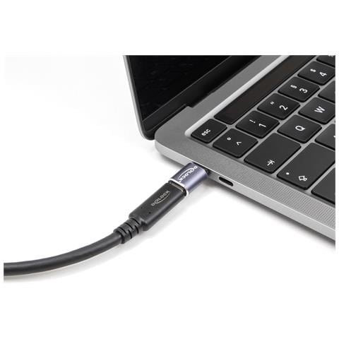 USB Adattatore 40 Gbps USB Type-C PD 3.1 240 W maschio per protezione porta femmina 8K 60 Hz metallo - Foto 2