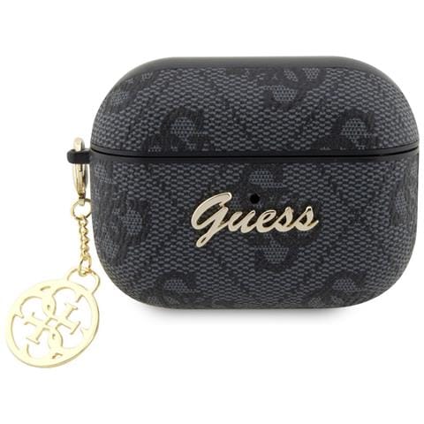 Custodia Charm Per Airpods Pro 2 Motif 4g Script, Nero - Foto 1
