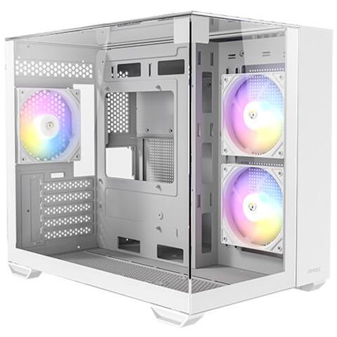 CX600M Trio ARGB White Mini Tower Trasparente, Bianco - Foto 2