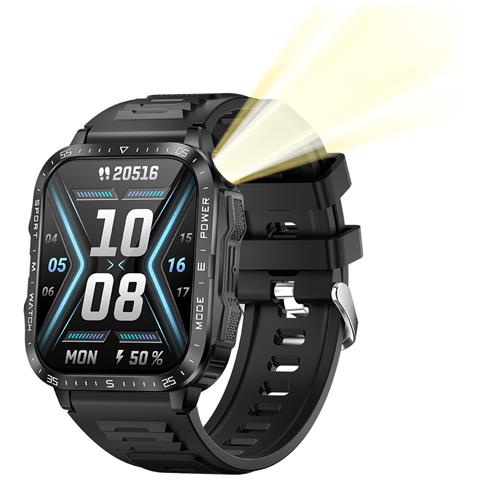 Smart Watch Con Monitoraggio Della Frequenza Cardiaca, Della Pressione Arteriosa E Dell'ossigeno Nel Sangue Black - Foto 1