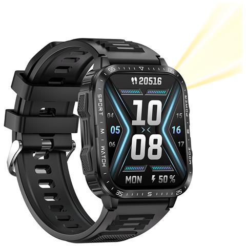 Smart Watch Con Monitoraggio Della Frequenza Cardiaca, Della Pressione Arteriosa E Dell'ossigeno Nel Sangue Black - Foto 2