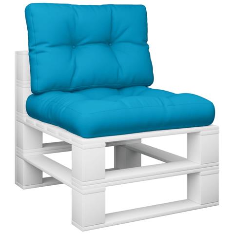 Cuscini Per Pallet 2 Pz Blu In Tessuto - Foto 3
