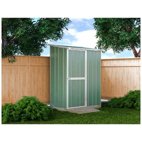 Box Per Esterno Casetta Da Giardino In Lamiera Di Acciaio 155x100cm X H 192cm - 50kg - 1,55mq - Verde - Foto 10