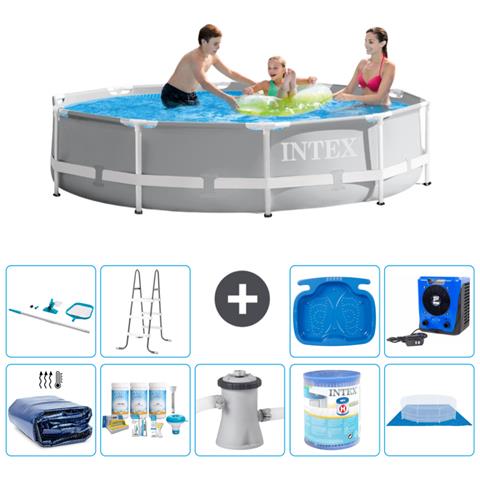 Piscina Fuori Terra - In Giro - 305x76 Cm - Grigio - Include Accessori Coordinati A1892 - Foto 1