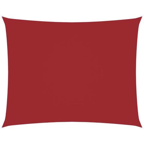 Parasole A Vela Oxford Rettangolare 3,5x4,5 M Rosso - Foto 1