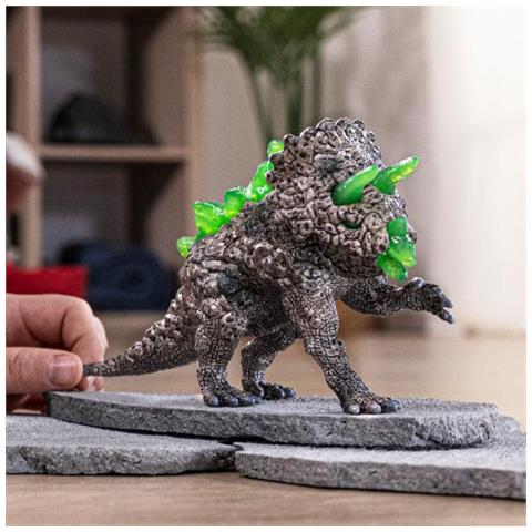 70828 Eldrador Triceratopo Figurina In Pietra, Dai 4 Anni In Su - Foto 2