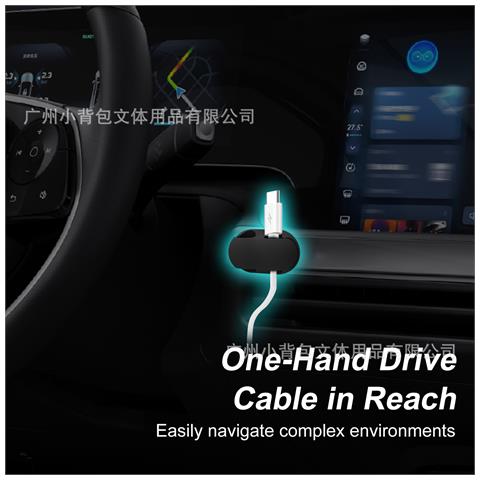 Confezione Da 2 Nuove Clip Per Penna A Doppio Foro/organizzatore Di Cavi Black - Foto 6