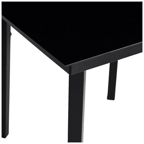 Set da Pranzo da Giardino 5pz Polyrattan Vetro - Foto 9