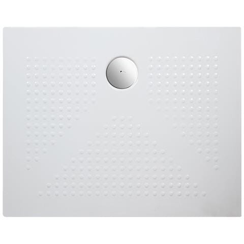 Piatto Doccia Rettangolare In Ceramica 80x120 Bianco Opaco H 3.6 Cm - Africa - Foto 1