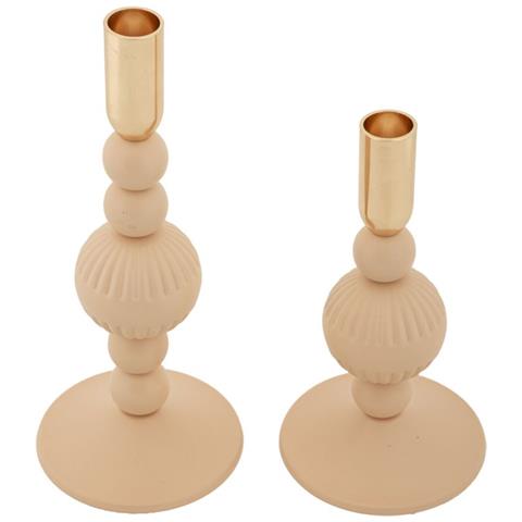 Portacandela Mf932 - Oro - Acciaio - 10x10x25,5 Cm - Foto 2