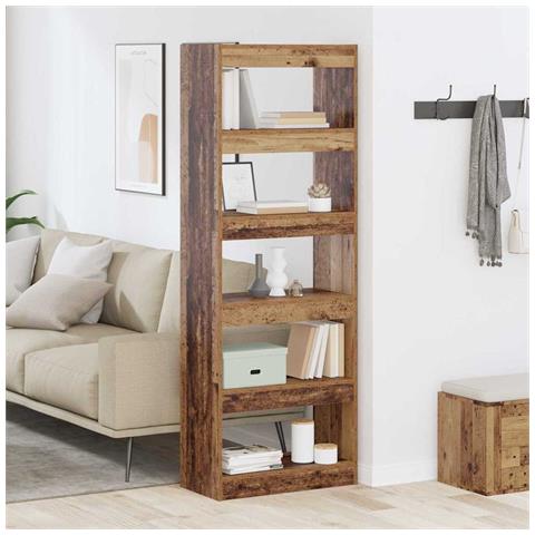 Armadio per Libri Legno vecchio 60 x 30 x 166 cm - Foto 2