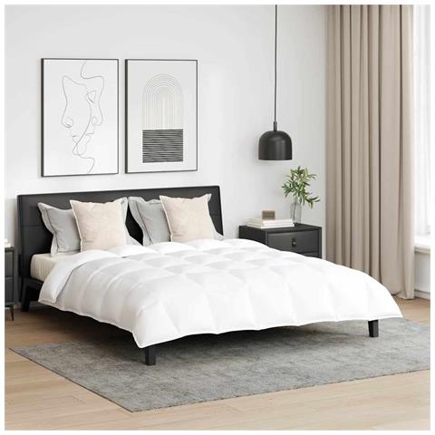 Piumone Altro con cuscino 3 pcs Bianco 240 x 220 cm Piume - Foto 2