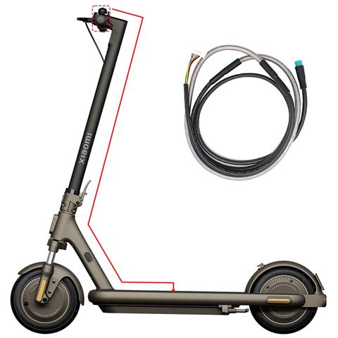 Cavo Display Cruscotto 1.35m Scooter 4 Pro Max, Nero / Argento - Foto 4