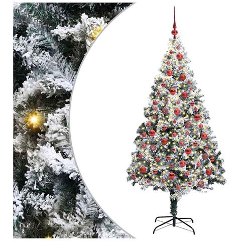 Albero di Natale artificiale con 300 LED Bianco 180 cm - Foto 1