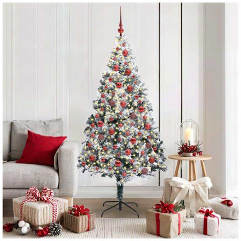 Albero di Natale artificiale con 300 LED Bianco 180 cm - Foto 2