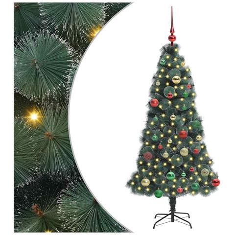 Albero di Natale artificiale preilluminato con set di palline - Foto 1