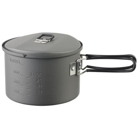 PT1600HA batteria di pentole da camping Vasetto 1,6 L Alluminio, Nero - Foto 2