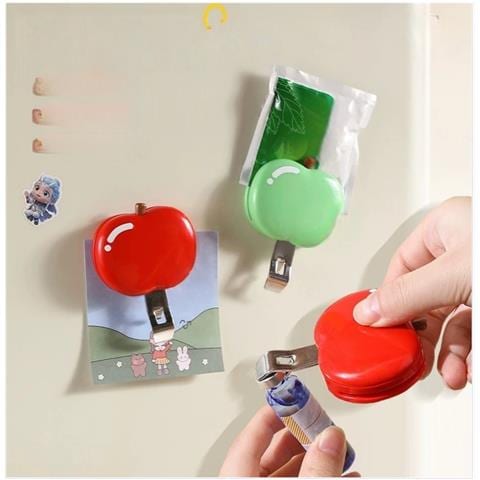 Apribottiglie A Forma Di Mela Con Clip Di Chiusura - Gadget Multifunzionale 2-in-1 Red - Foto 2