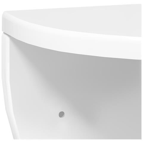 Scaffale da parete 2 pcs Bianco Lucido 38 x 19 x 19 cm - Foto 9