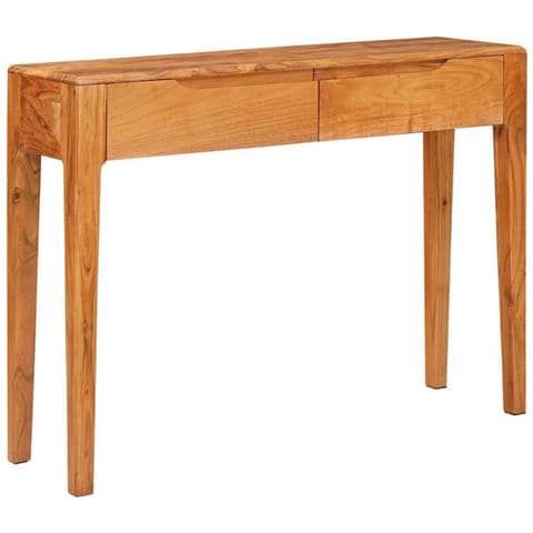 Tavolo consolle con cassetto Marrone 110 x 30 x 80 cm - Foto 2