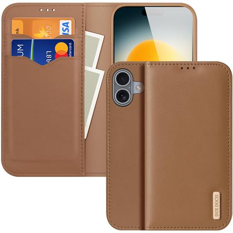 Cover Cartera per iPhone 17 - Pelle /PU, Marrone - Foto 1