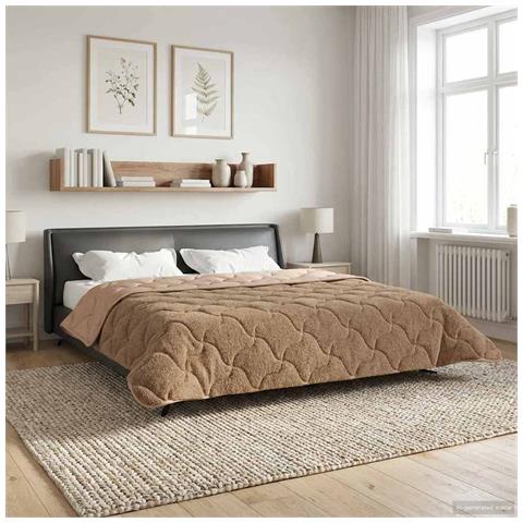 Duvet Invernale Talpa 220 x 240 cm Microfibra e Fleece Teddy - Foto 2