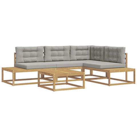 Set di divani da esterno Bianco 79 x 79 x 37 cm Poliestere - Foto 1