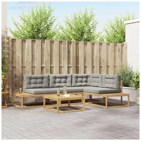 Set di divani da esterno Bianco 79 x 79 x 37 cm Poliestere - Foto 2