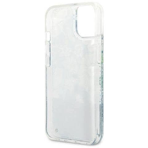 Guess Guhcp13slflsn Iphone 13 Mini 5,4, Custodia Verde /verde Flower Liquid Glitter - Foto 1