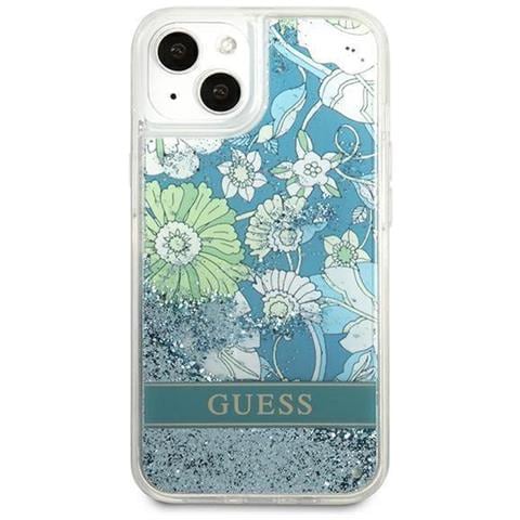 Guess Guhcp13slflsn Iphone 13 Mini 5,4, Custodia Verde /verde Flower Liquid Glitter - Foto 2