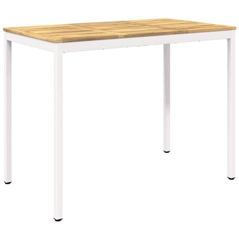 Tavolo Bar da Giardino Bianco 141 x 80,5 x 105 cm - Foto 1