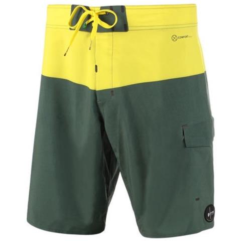 Costume Uomo Boardshort Jaguar 28 Verde Giallo - Foto 1