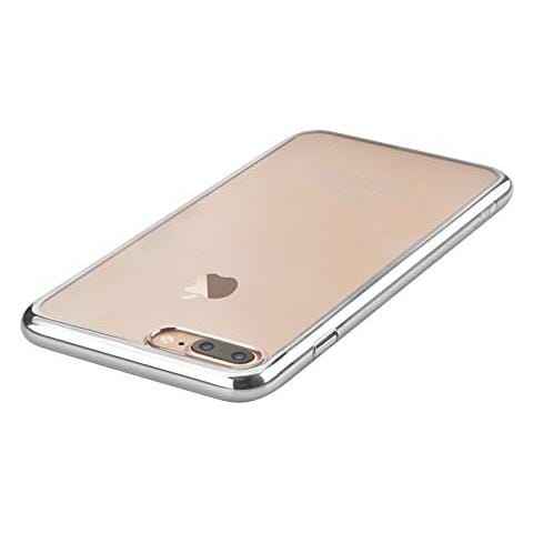 Cover Glimmer Con Retro Flessibile Per Iphone 7 & 8 Argento - Foto 1