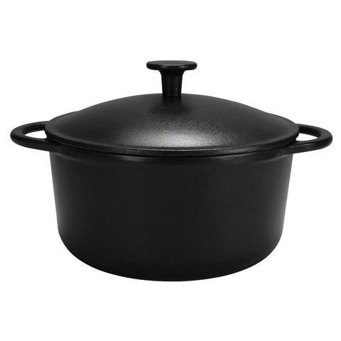 Krger, 61024, Pentola In Ghisa Rustica, 24 Cm, Nero (schwarz)  - Foto 1