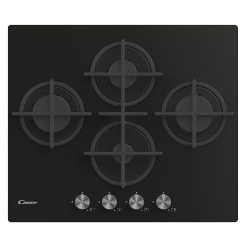 Piano Cottura CVG6DPB a Gas 4 Fuochi Gas Colore Nero - Foto 1