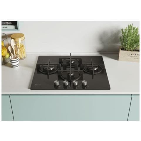 Piano Cottura CVG6DPB a Gas 4 Fuochi Gas Colore Nero - Foto 5