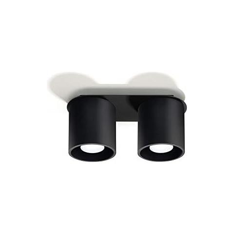 Plafoniera Rotonda In Alluminio Per Cucina E Soggiorno Ollux Orbis 2 Sl. 0054, Moderna Lampada Da Soffitto Loft 1 Pezzo - Foto 2