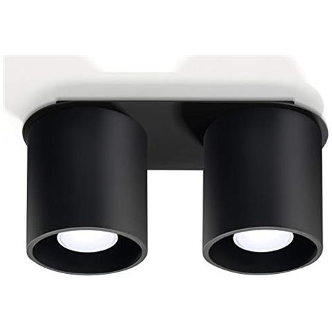 Plafoniera Rotonda In Alluminio Per Cucina E Soggiorno Ollux Orbis 2 Sl. 0054, Moderna Lampada Da Soffitto Loft 1 Pezzo - Foto 1