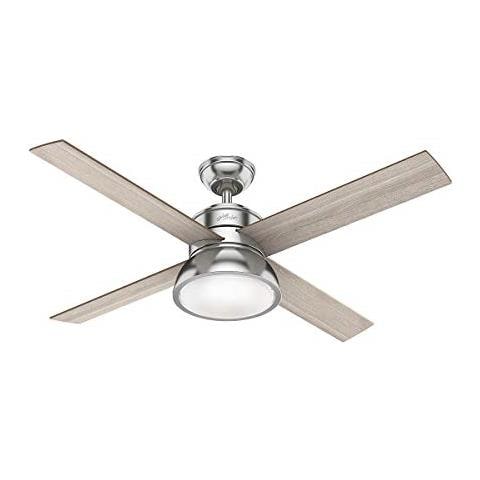 Ventilatore Da Soffitto Loki, In Nichel, 132 Cm, Con Luce - Foto 3