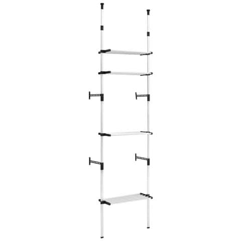 Sistema Per Guardaroba Telescopico Con Mensole In Alluminio - Foto 1