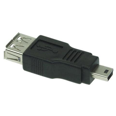 USB 2.0 AF / mini-5pM USB 2.0-A F mini-5p USB 2.0 M Nero cavo di interfaccia e adattatore - Foto 1