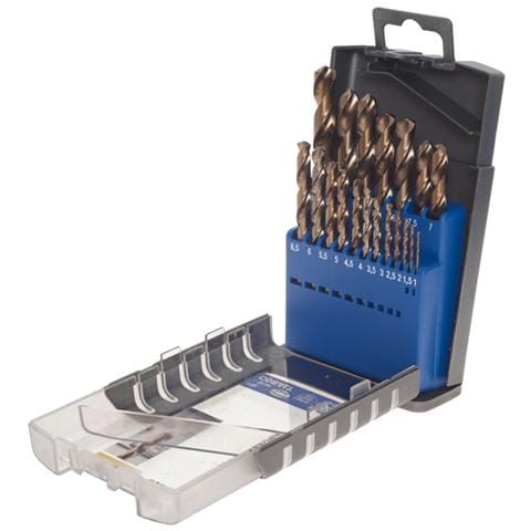 COBALT HSS CO, Drill, Set di punte per trapano, Right hand rotation, Ferro, Plastica, Acciaio inossidabile, Lama in acciaio inox (sottile) , In lega Cobalto-Accaio Rapido, Attacco cilindrico - Foto 3