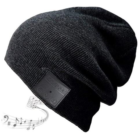 Cappello Con Cuffie Bluetooth E Microfono Nero - Foto 4