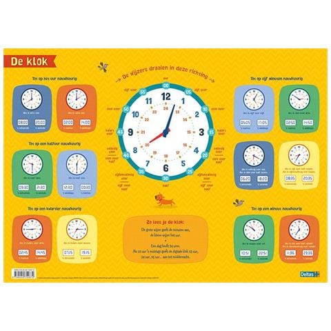 Sottomano The Clock Junior 43 X 30,5 Cm Pvc - Foto 1