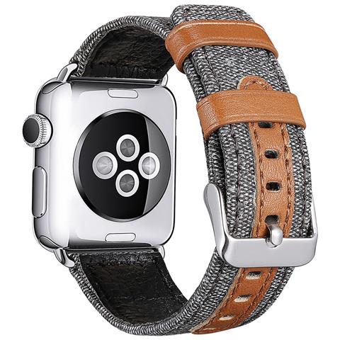 Wokex - Cinturino In Vera Pelle Tela Cinturino Per Apple Watch Band Iwatch  Cinturino Cinturino Apple Watch - ePRICE