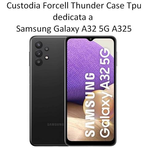 Thunder Custodia Tpu Silicone Cover Case Per Samsung Galaxy A32 5g A326 Black - Foto 2