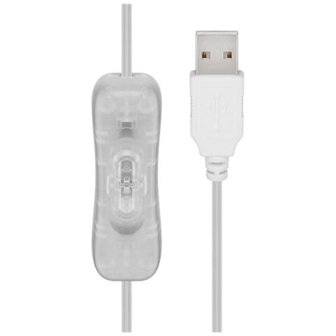 Bobina Con Filo Di Rame 150 Luci Led Ip22 Usb Interruttore On Off - Foto 2