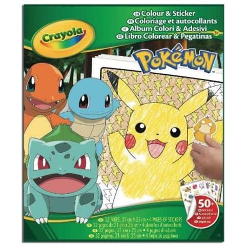 Gioco Creativo Pokemon Album Color E Sticker - Foto 1