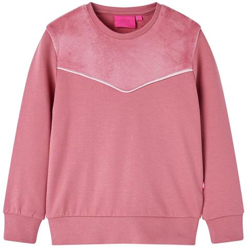 Felpa Da Bambina In Velluto Patchwork Lampone 140 - Foto 1